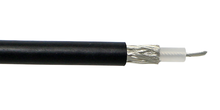 Coaxial Cable, RG58 PUR, for external use, PRICE PER METRE 