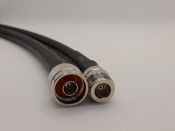 Cable Assembly, N Plug to N Jack, RG213, 1m