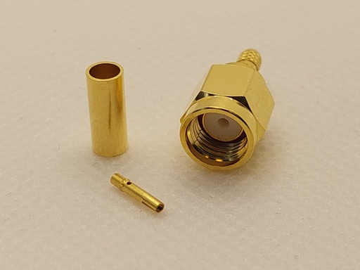 Connector SMA Reverse Polarity Plug (female pin), RG58