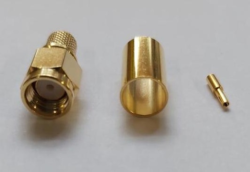Connector SMA Reverse Polarity plug (female pin), LMR240