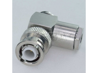 Connector MHV Plug, MHV Male, Right Angle, clamp, RG58
