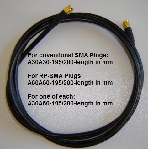 Cable Assembly, SMA Plug / SMA Male to SMA Plug / SMA Male, 200 series, 3m