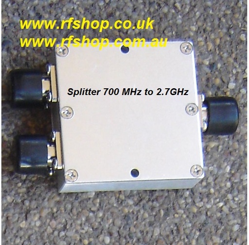 Coaxial Splitter, 700MHz to 2.7 GHz 2 way Splitter, N Jack connector