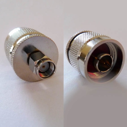 [CH-RAP-RNJ] Adapter SMA  Reverse Polarity Plug (female pin) to N Reverse Polarity Jack (male pin)