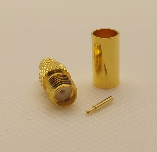 [CH-RAJ-58] Connector SMA Reverse Polarity Jack (male pin), RG58