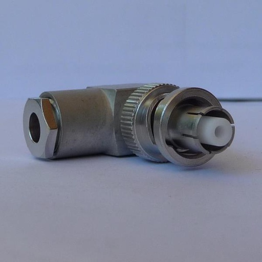 [SHV3200-9058] Connector SHV Plug, SHV Male, Right Angle, clamp, RG58