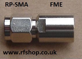 [CH-RAP-FMEP] Adaptador SMA- Reverse Polarity Plug (clavija hembra)-FME macho