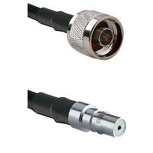[N30QMA80-200-500] Cable Assembly, N Plug / N Male to QMA Jack / QMA Female, 200 series, 0.5m