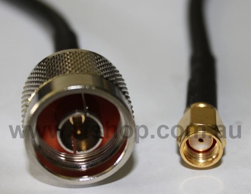 [A30N80-200-175] Cable Assembly, SMA Plug / SMA Male to N Jack / N Female, 200 series, 0.175m