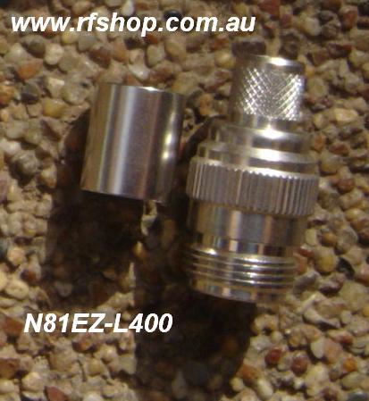 [N81EZ-L400] Conector N Hembra, Easy Fit (Sin Solder), LMR400