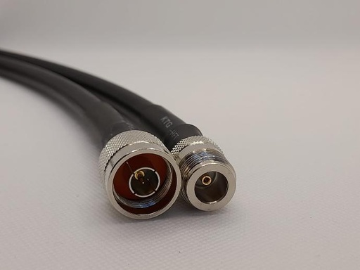 [RF-NPNJ-213-1000] Cable Assembly, N Plug to N Jack, RG213, 1m